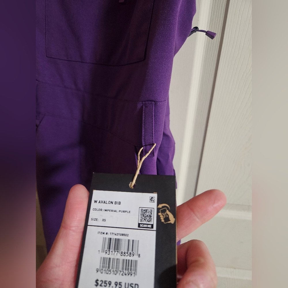 Burton Women’s Avalon Stretch Bib: PURPLE: NEW WITH TAGS: SIZE XS - Picture 3 of 5